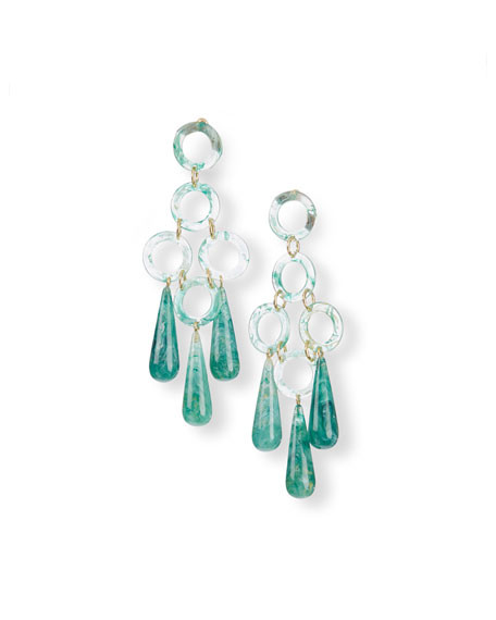 Cult Gaia Bibi Small Earrings, Sage | Neiman Marcus