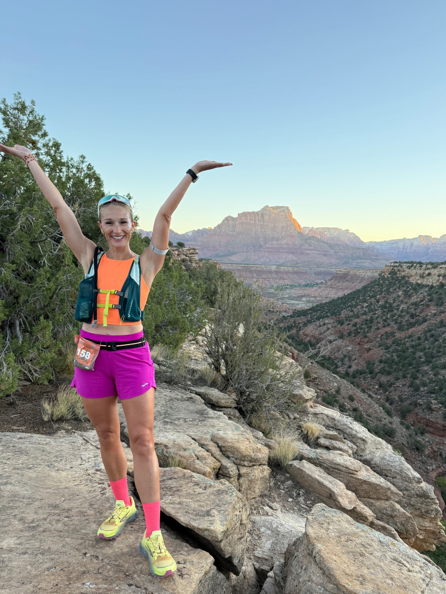 Trailfest day 2 outfit!

Trail running | running fit | trail running shoes | hydration vest | heart rate monitor | bright workout cloths#LTKShoeCrush

#LTKActive