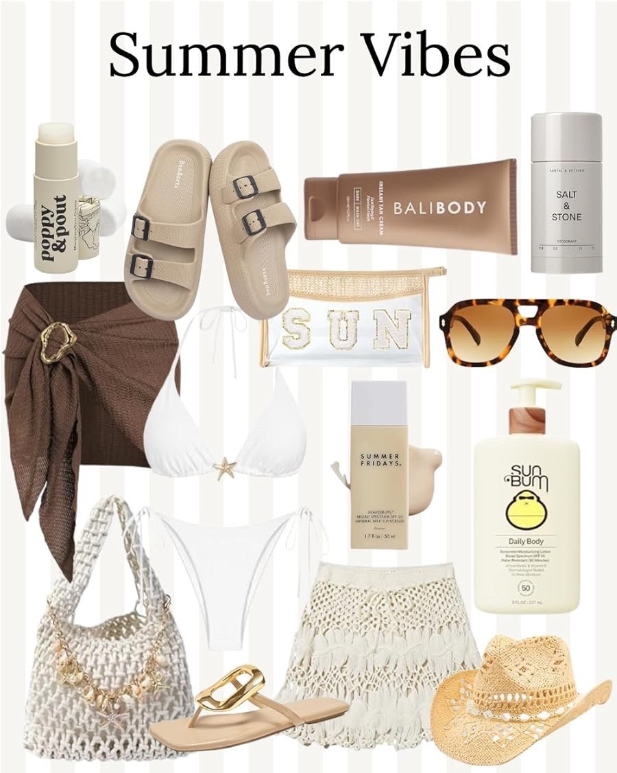 Summer vibes and summer essentials! 🌞 

#LTKSeasonal #LTKootd #LTKSwim