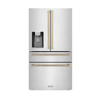 36" Autograph Edition 22.5 cu. ft Freestanding French Door Refrigerator with Water and Ice Dispen... | The Home Depot