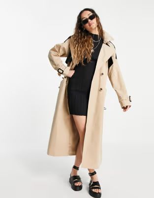 Vila trench coat in beige | ASOS (Global)