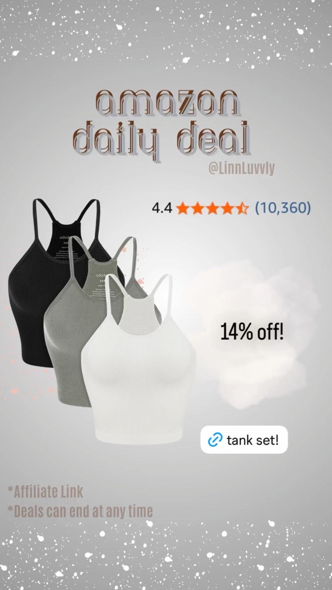 ODODOS Women's Crop 3-Pack Seamless Rib-Knit Camisole Crop Tank Tops

#LTKSaleAlert #LTKootd