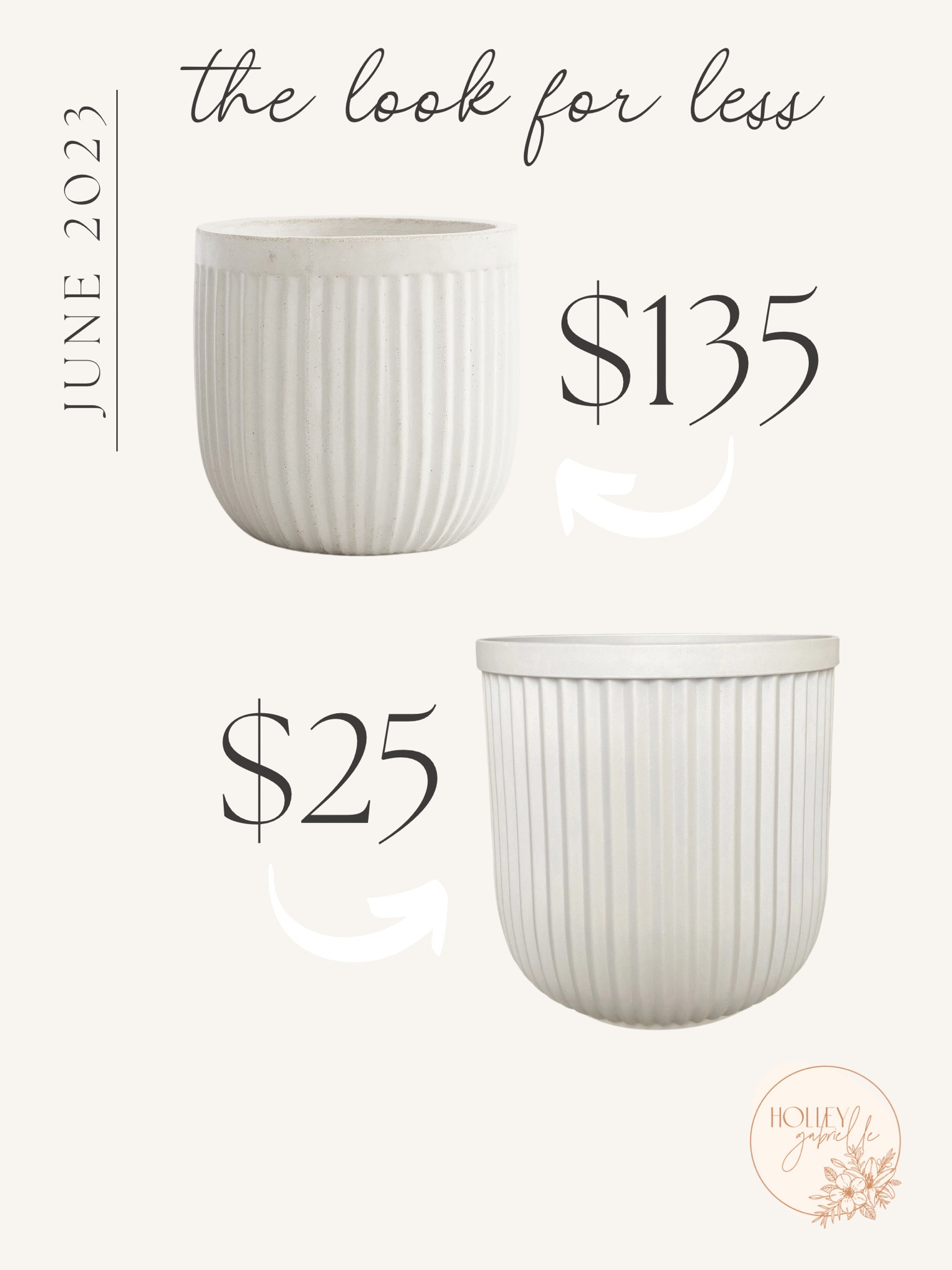 The CUTEST planter - but for less! I actually own both now & can definitely agree this Walmart one is a SOLID dupe! 🫶🏼 

#patio #outdoor #planters #homedecor

#LTKunder100 #LTKFind #LTKhome