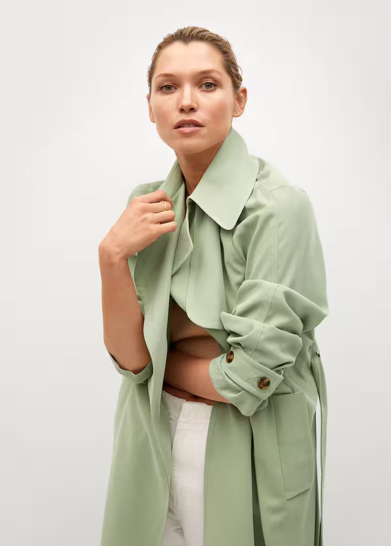 Belt flowy trench | MANGO (US)