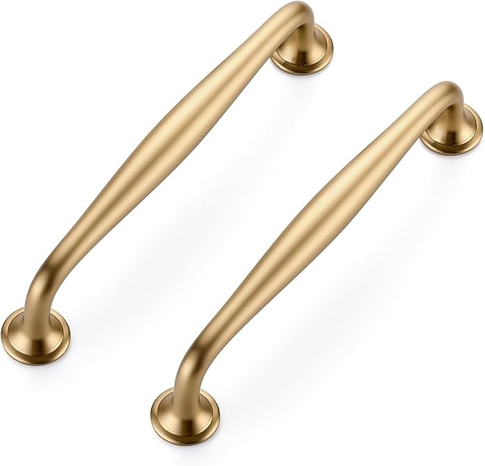 Ravinte 5 Pack 5 Inch Champagne Bronze Kitchen Cabinet Handles Solid Zinc Alloy Cabinet Pulls Cup... | Amazon (US)