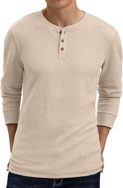Sailwind Men's Long Sleeve Waffle Henley Casual Henley T-Shirts for Men | Amazon (US)