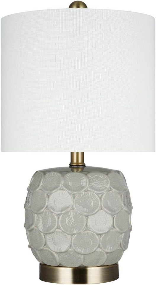 Amazon Brand – Stone & Beam Contemporary 2-Tone Textured Ceramic Table Lamp, LED Bulb Included,... | Amazon (US)