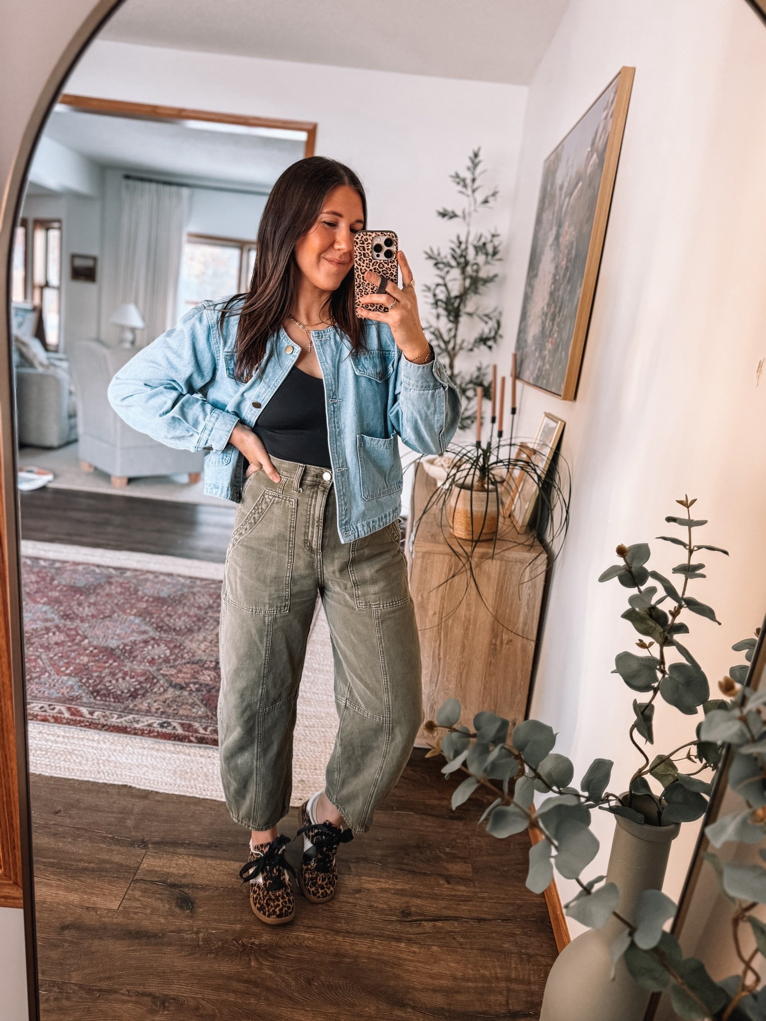 Loving this collarless jean jacket 💖 the cropped fit is so cute! 

#LTKgrwm #LTKootd #LTKSeasonal