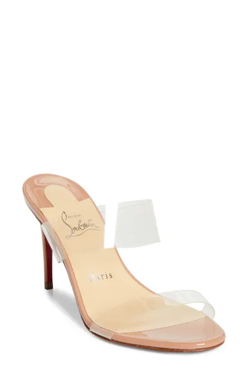 Christian Louboutin Just Nothing Slide Sandal in Blush at Nordstrom, Size 9.5Us | Nordstrom