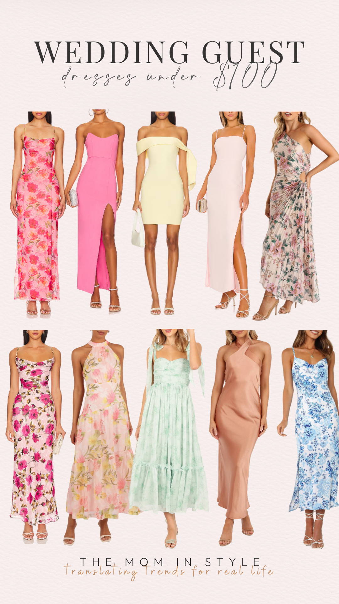 Wedding guest dresses under $100, Spring wedding guest dress, event dress 

 #LTKFindsUnder100 #LTKWedding