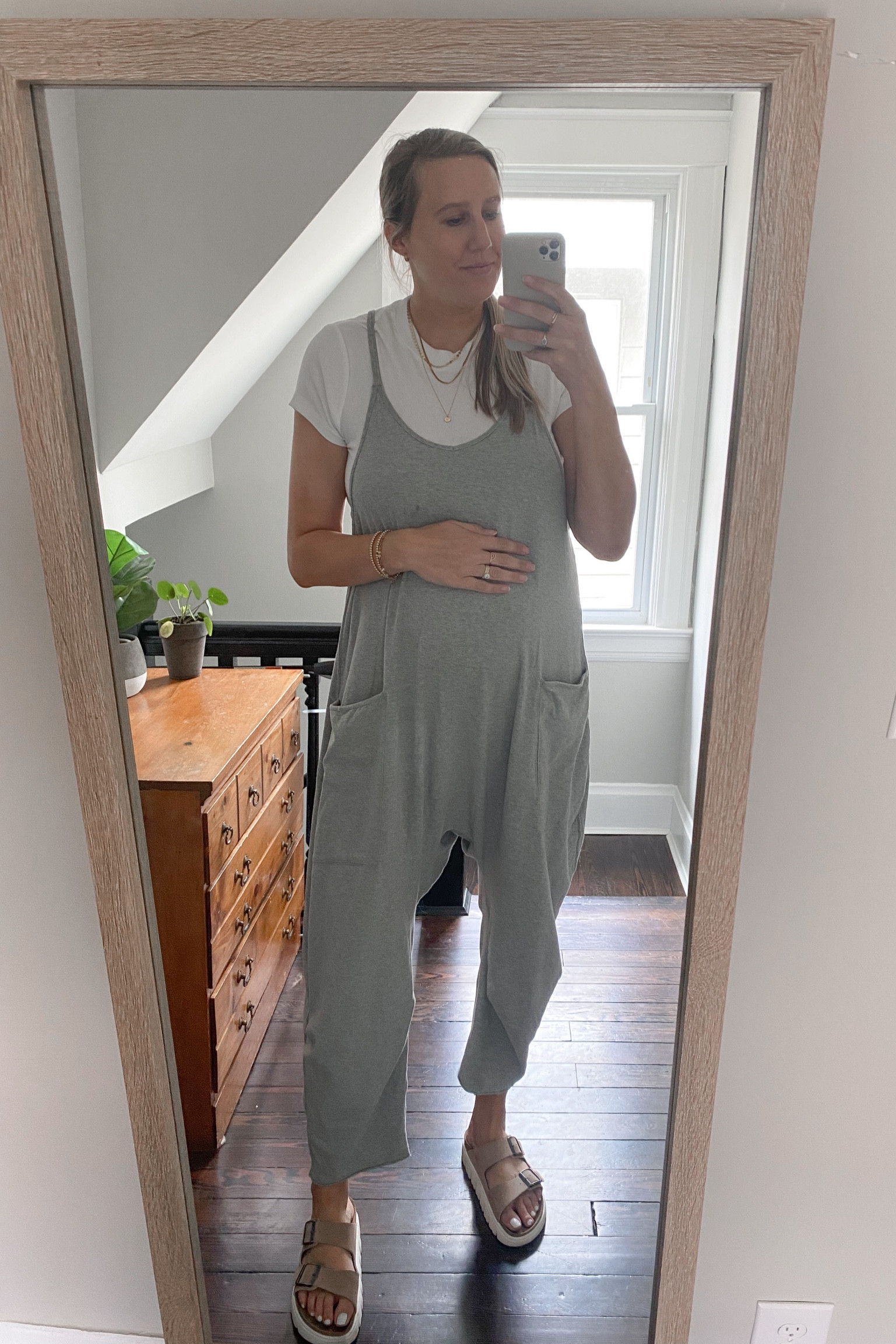 summer bump friendly outfit
fp hot shot onesie: tts, runs oversized
tee: tts
sandals: tts

#LTKunder100 #LTKbump #LTKstyletip