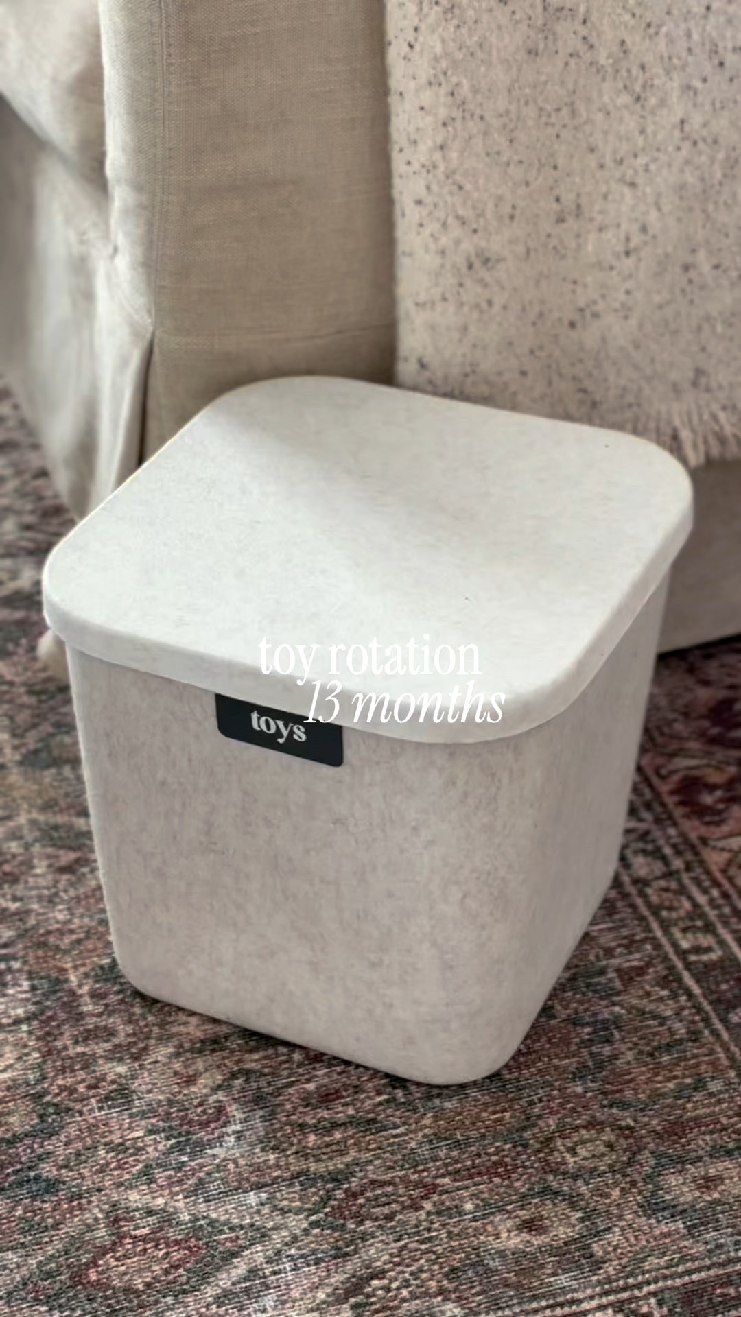 13-month-old toy rotation 🤍
Rotating toys keeps play fresh, fun, and developmentally engaging for little ones. I love using a mix of toys, soft stuffed animals, and interactive learning pieces—organized in neutral baskets for a calm, cohesive nursery look. Simple rotations help encourage curiosity, independence, and imaginative play.

Toy rotation for 13-month-old, toddler toy rotation, Montessori-style toys, developmental toys for toddlers, neutral nursery toys, classic baby toys, timeless children’s toys, wooden toys, soft stuffed animals, interactive learning toys, Pinterest toddler play, organized nursery play, imaginative play for toddlers

#LTKmomlife #LTKKids #LTKBaby