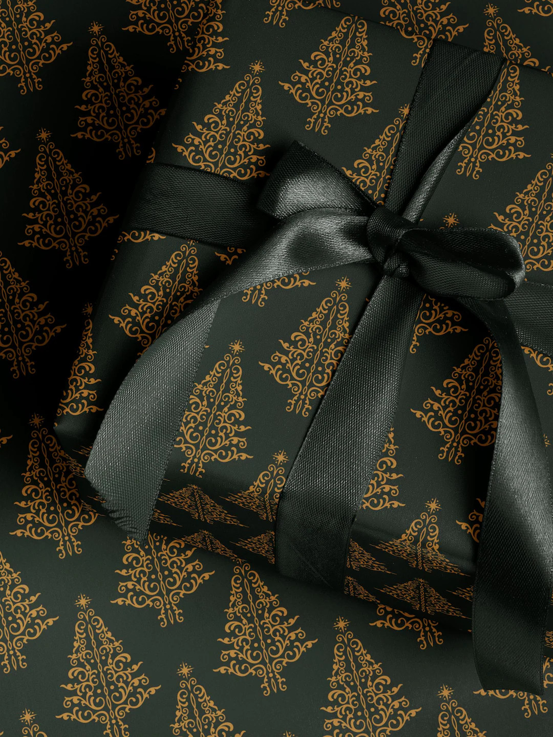 Green Christmas Wrapping Paper Tree Gift Wrap Festive Decor Christmas Wrapping Paper Roll Holiday... | Etsy (US)