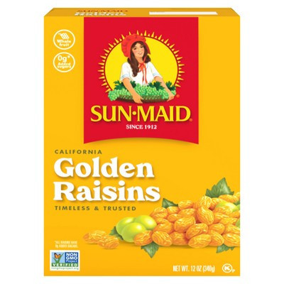 Sun-Maid California Golden Raisins Bag-in-a-Box - 12oz | Target