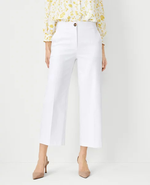 The Kate Wide Leg Crop Pant - Curvy Fit | Ann Taylor (US)
