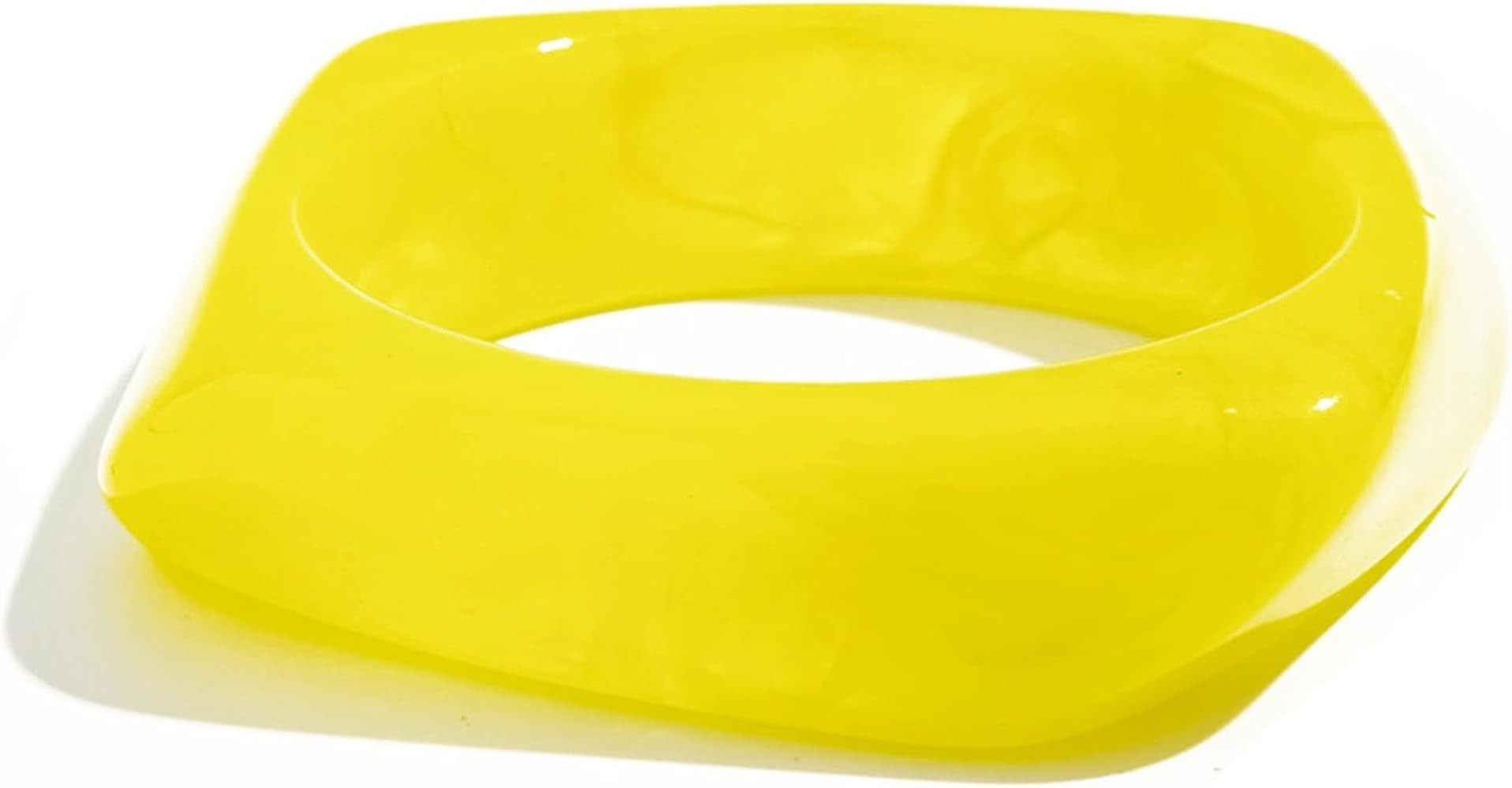 Chunky Acrylic Transparent Candy Color Geometric Round Square Cuff Bangle Bracelet Set for Women ... | Amazon (CA)