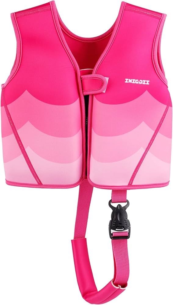 INIGGII Toddler Swim Vest, Swim Jacket for Kids, Infant Swim Trainer Vest with Adjustable Safety ... | Amazon (US)