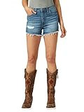 Wrangler Women's Retro High Rise Distressed Denim Short, Ava, 0 | Amazon (US)