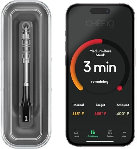 CHEF iQ Sense Smart Wireless Meat Thermometer with Ultra-Thin Probe, Unlimited Range Bluetooth Me... | Amazon (US)