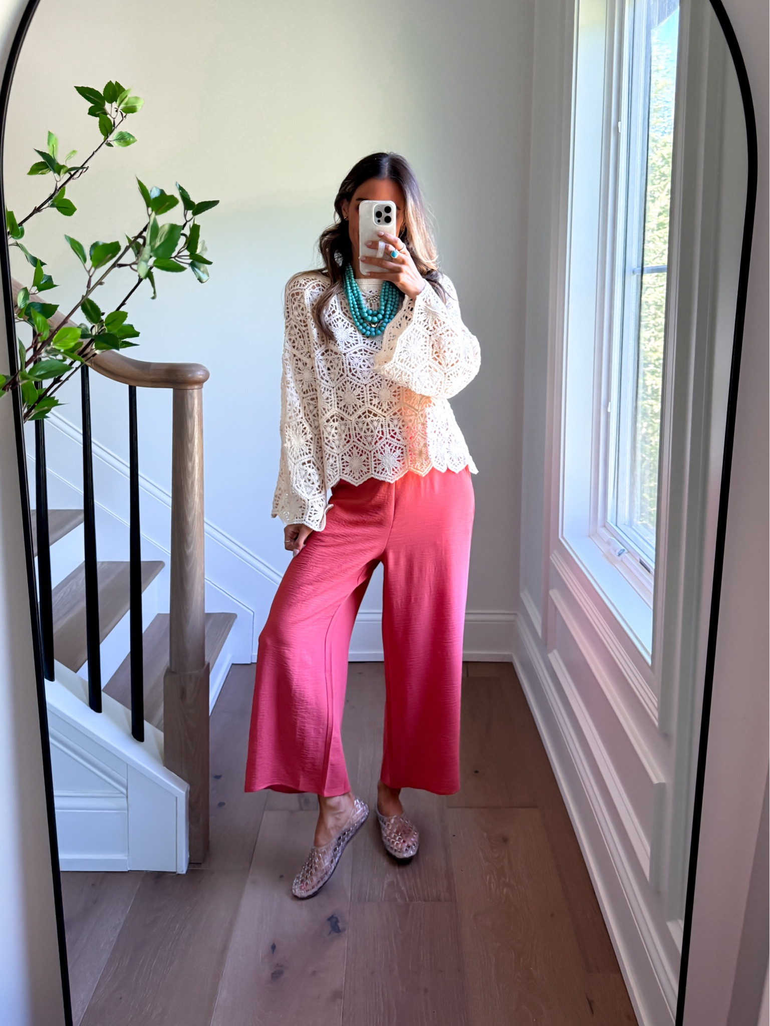 Wearing a small crochet top and mixed and matched it with a two piece set 

#LTKSwim #LTKgrwm #LTKTravel