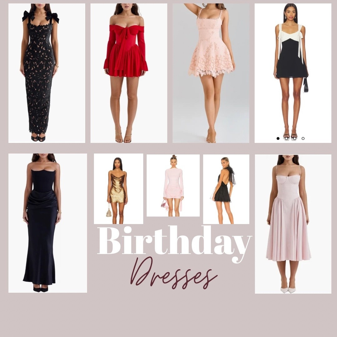 Birthday coming up? 💕 From chic cocktail dresses to glamorous party outfits, here are a few birthday dresses you can wear to celebrate in style! 🥳🎁🍾  #birthday #BirthdayDresses #BirthdayOutfitIdeas #BirthdayLooks #PartyDresses 

#LTKStyleTip #LTKFallSale #LTKParties