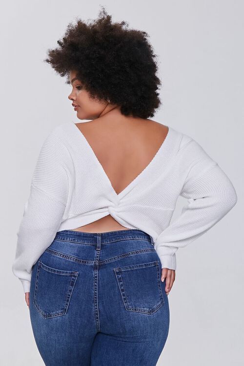 Plus Size Ribbed Twist-Back Sweater | Forever 21 (US)