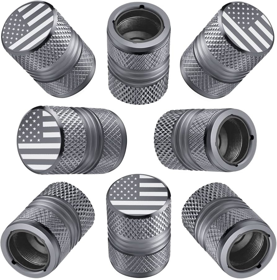 Tire Valve Stem Caps for Car American Flag Tires Air Caps Cover 8 Pack Corrosion Resistant Premiu... | Amazon (US)