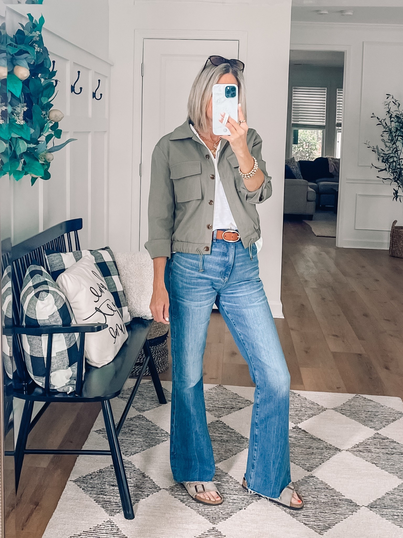 This Amazon cropped utility jacket is a must for spring and fall. I have gotten so much wear out of it. Wearing xs
White top in an xs
Loft high rise flare jeans in a 4

Spring outfit idea 
Spring style 
#amazonfashion 
#loveloft




#LTKFindsUnder50 #LTKStyleTip #LTKSeasonal
