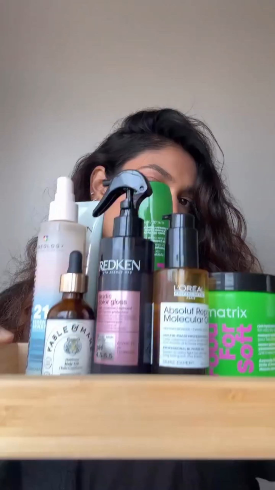 I’m very low maintenance when it comes to my curls (honestly, I’m probably still not doing it right) and you don’t need all of these products but I’ve found this combination works best for me so far. I don’t use all of these products everytime. It just really depends on my mood 🫣

Once I use the sprays on my damp hair, I comb to detangle and then let my hair air dry. 

Comment “shop” for links to these products. 

Scalp treatment: @myceremonia @spacenk (only when scalp feels extra dry)
Shampoo/Conditioner + hair mask: @matrixuki (I’ve been using these products for a few months. The hair serum from the same range is also amazing 
Post wash treatment: @pureology 
Heat protector and leave in treatment: @redken 
Hair serum/oil: @lorealpro