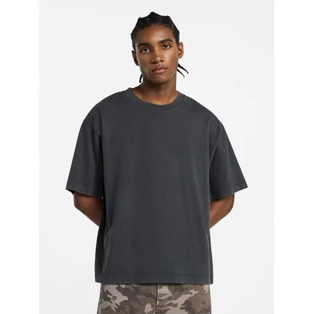 No Boundaries Heavyweight Tee with Short Sleeves Men s XS-5XL | Walmart (US)