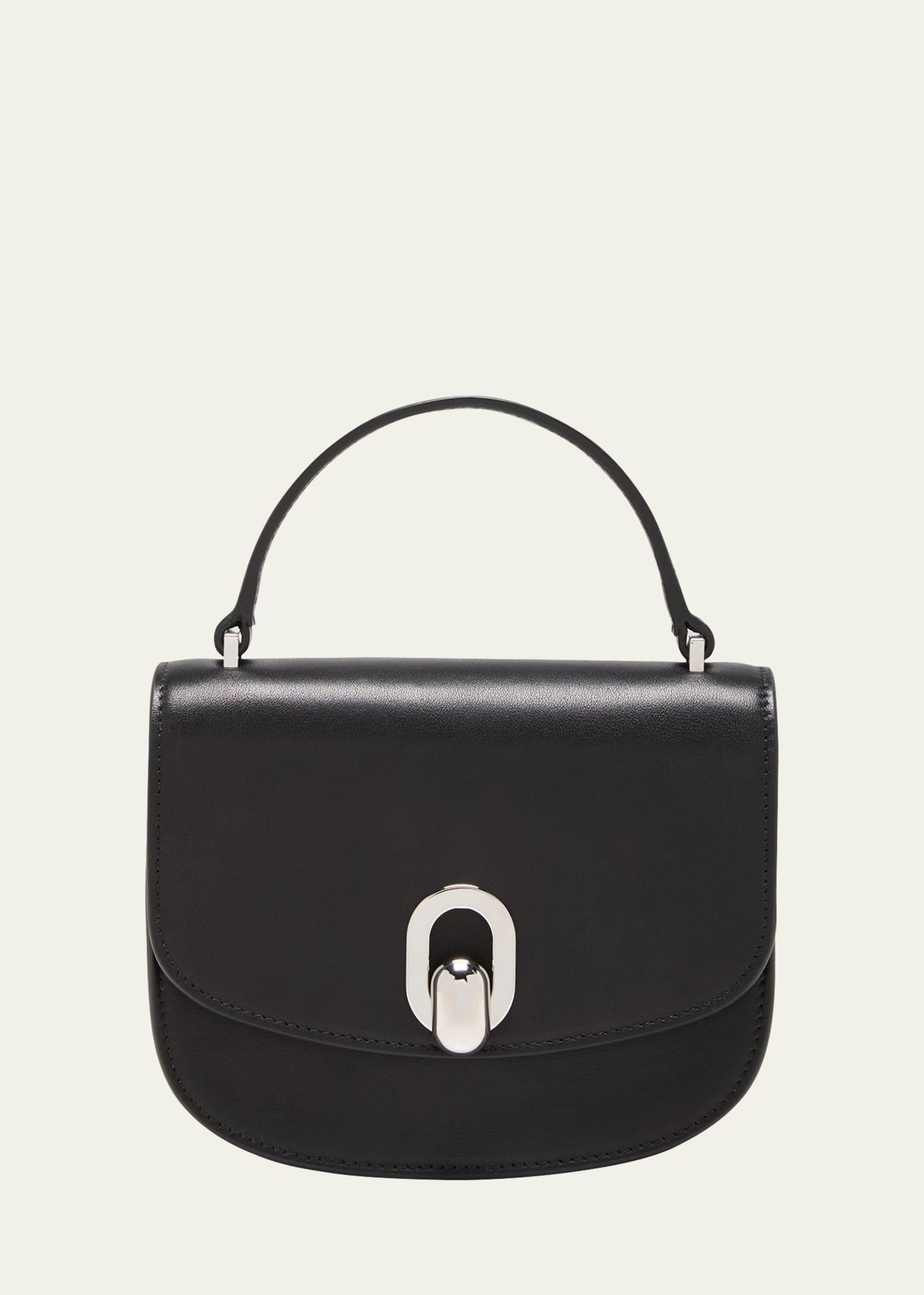Savette Tondo Mini Leather Top-Handle Bag | Bergdorf Goodman