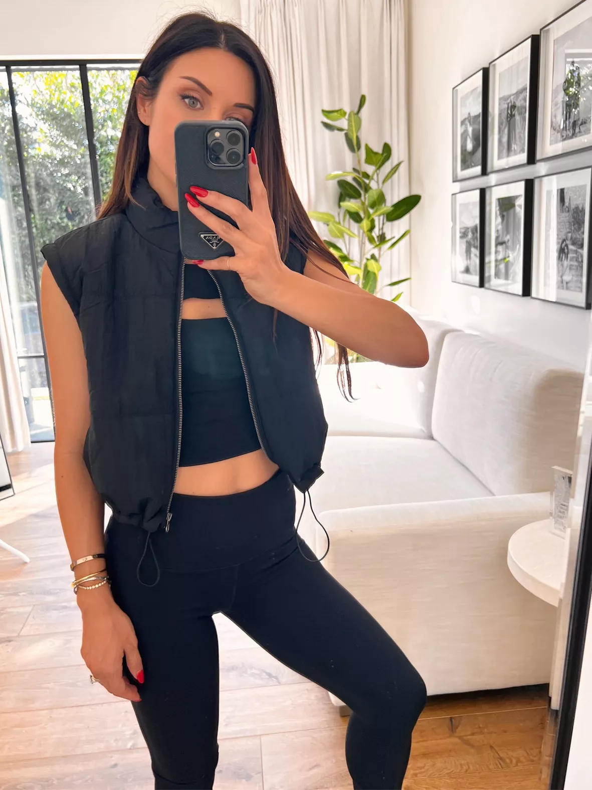 Sleeveless Zip Up Crop Vest Puffer … curated on LTK