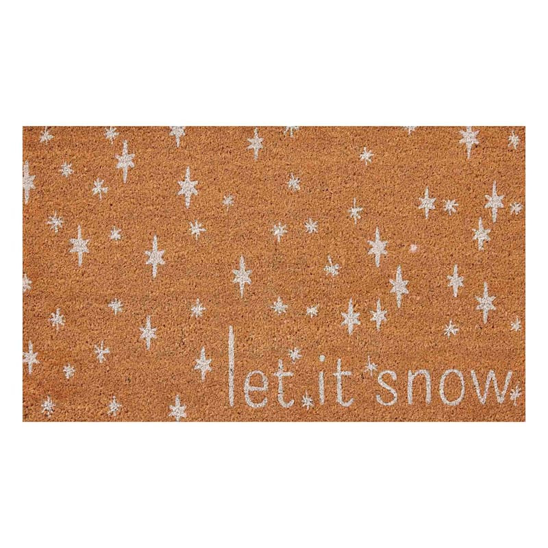 Let it Snow Coir Mat, 18x30 | At Home