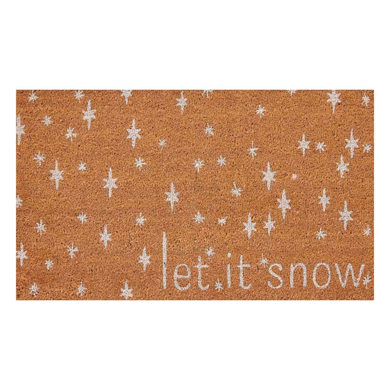Found & Fable Let It Snow Coir Mat, 18x30 | At Home