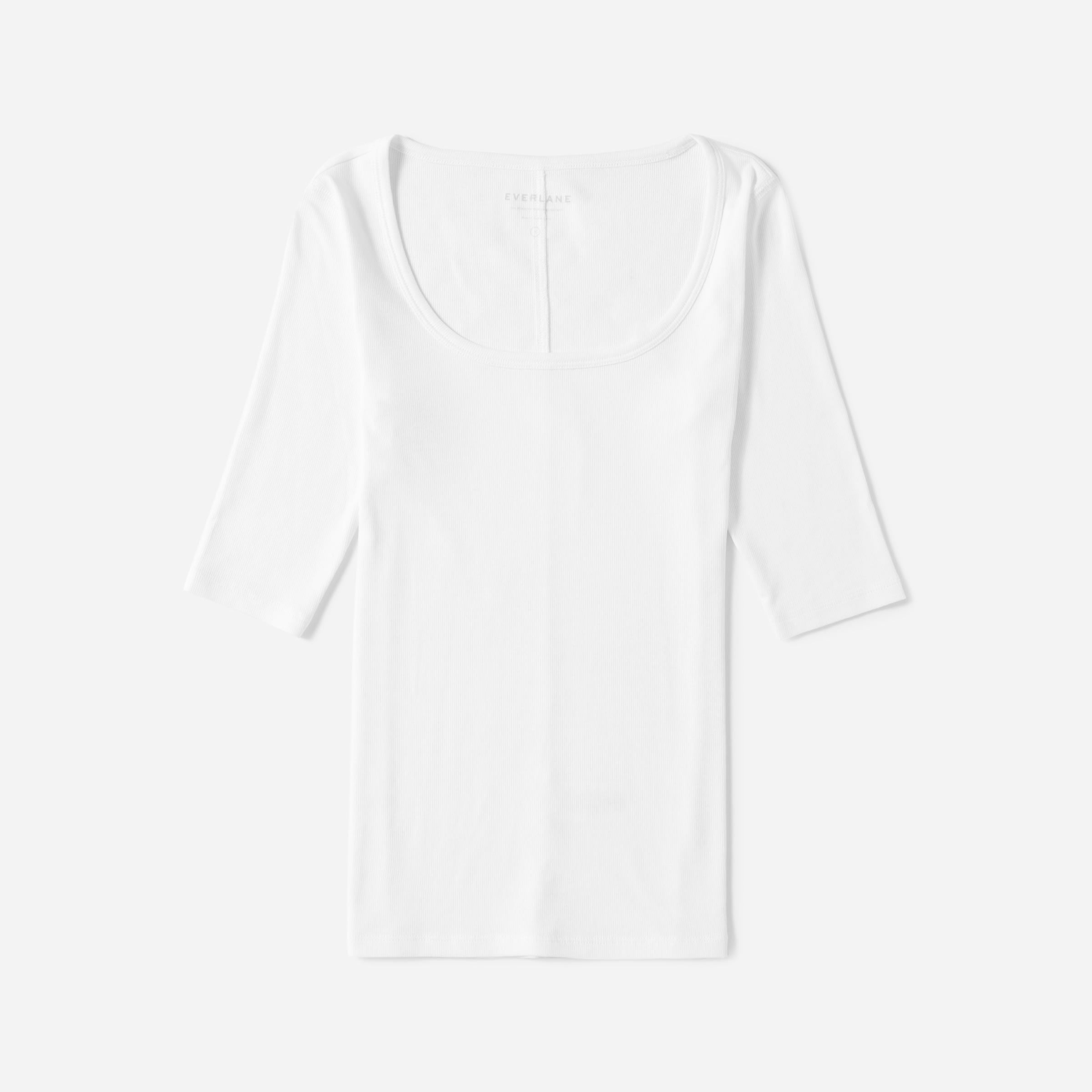 The Pima Micro Rib Scoop-Neck | Everlane