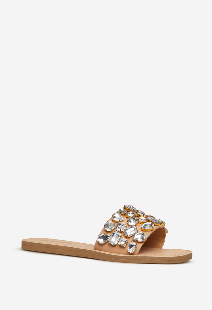 Alanza Jeweled Flat Sandal | ShoeDazzle Affiliate