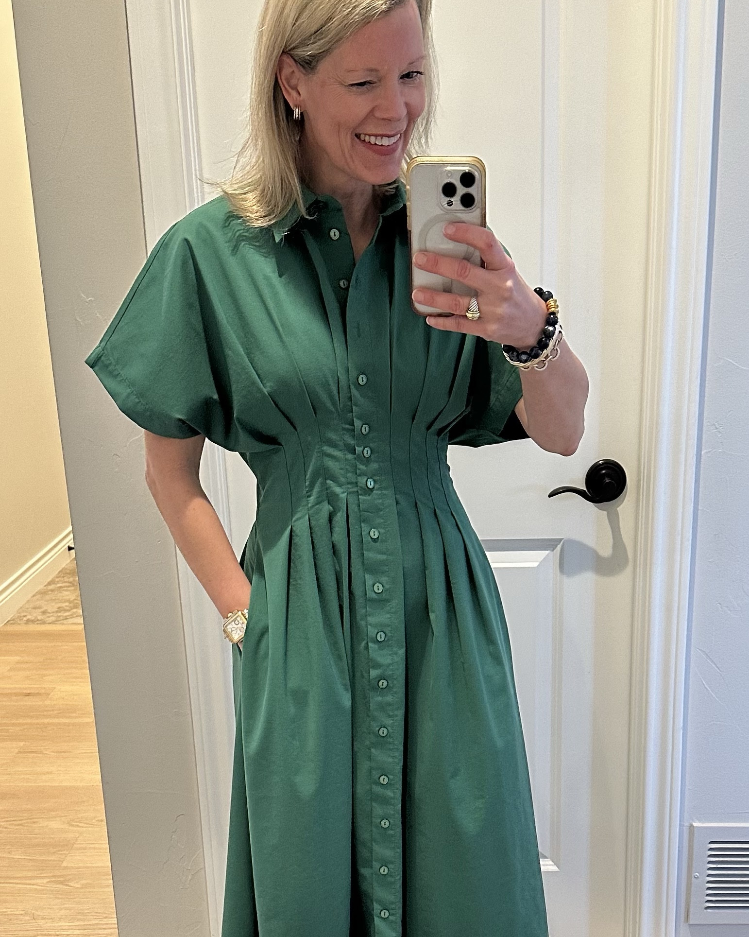 Off to a luncheon wearing one of my most favorite dresses! The cut is so cute and it fits true to size. Comes in lots of colors and patterns.

#LTKSeasonal #LTKWorkwear #LTKWatchNow
