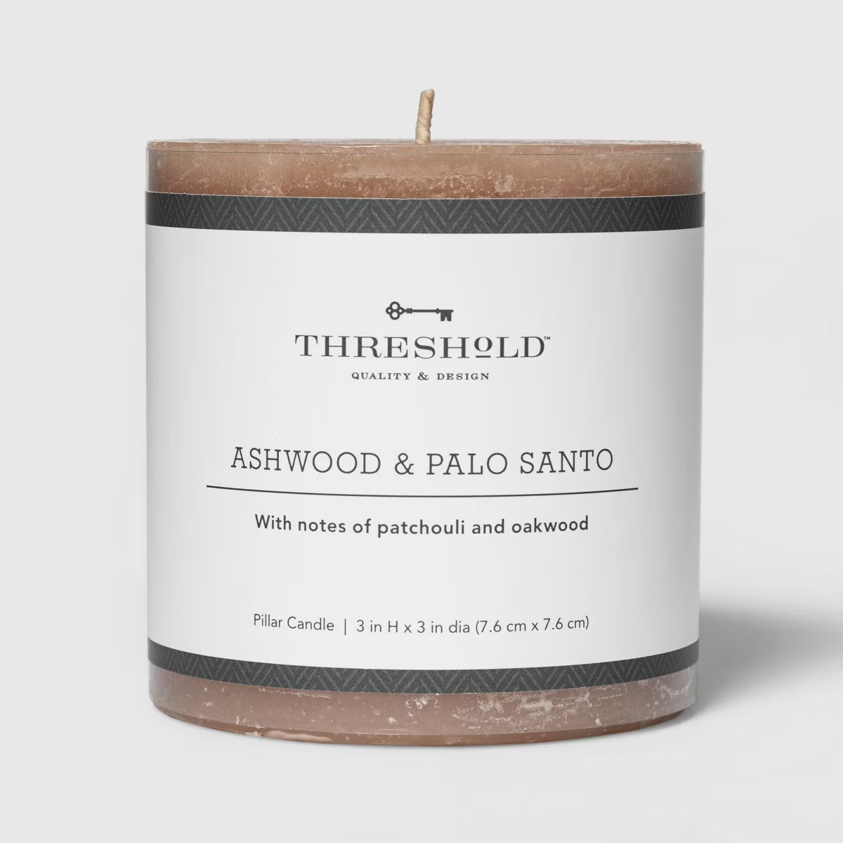 Pillar Ashwood and Palo Santo Candle Tan - Threshold™ | Target