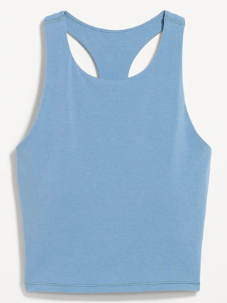 Light Support PowerChill High-Neck Racerback Sports Bra | Old Navy (US)