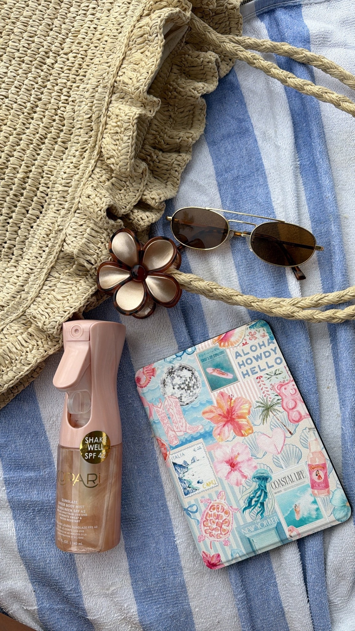 Pool details
Target straw handbag 
Kindle cover 
The best sunscreen spray 

#LTKSaleAlert #LTKSwim #LTKootd