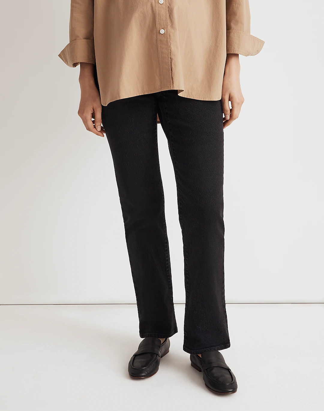 The Maternity Over-The-Belly '90s Straight Jean in Belmere Wash | Madewell