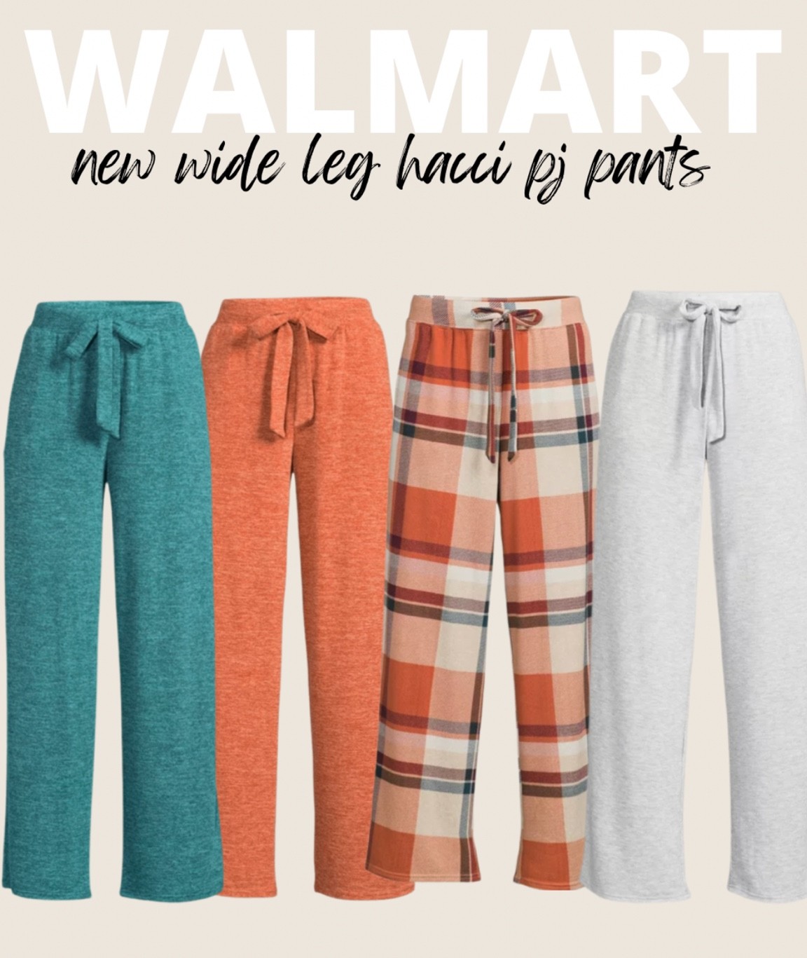love anything hacci!! 😍 these come in a ton of different prints (and some cute Christmas prints, too!)





#walmart #walmartfashion walmartstyle #walmartfinds #loungewear #loungefly #plaid #hacci #haccipjs #widelegpajamas #pajamabottoms #pjpants #cozy #sleepwear #loungepants #wideleg #pjs #pajama #secrettreasures #christmas #holidaypajamas #christmaspajamas #christmaspjs #fallstyle #falllounge #joyspun #new #timeandtru #noboundaries

#LTKstyletip #LTKHoliday #LTKunder50