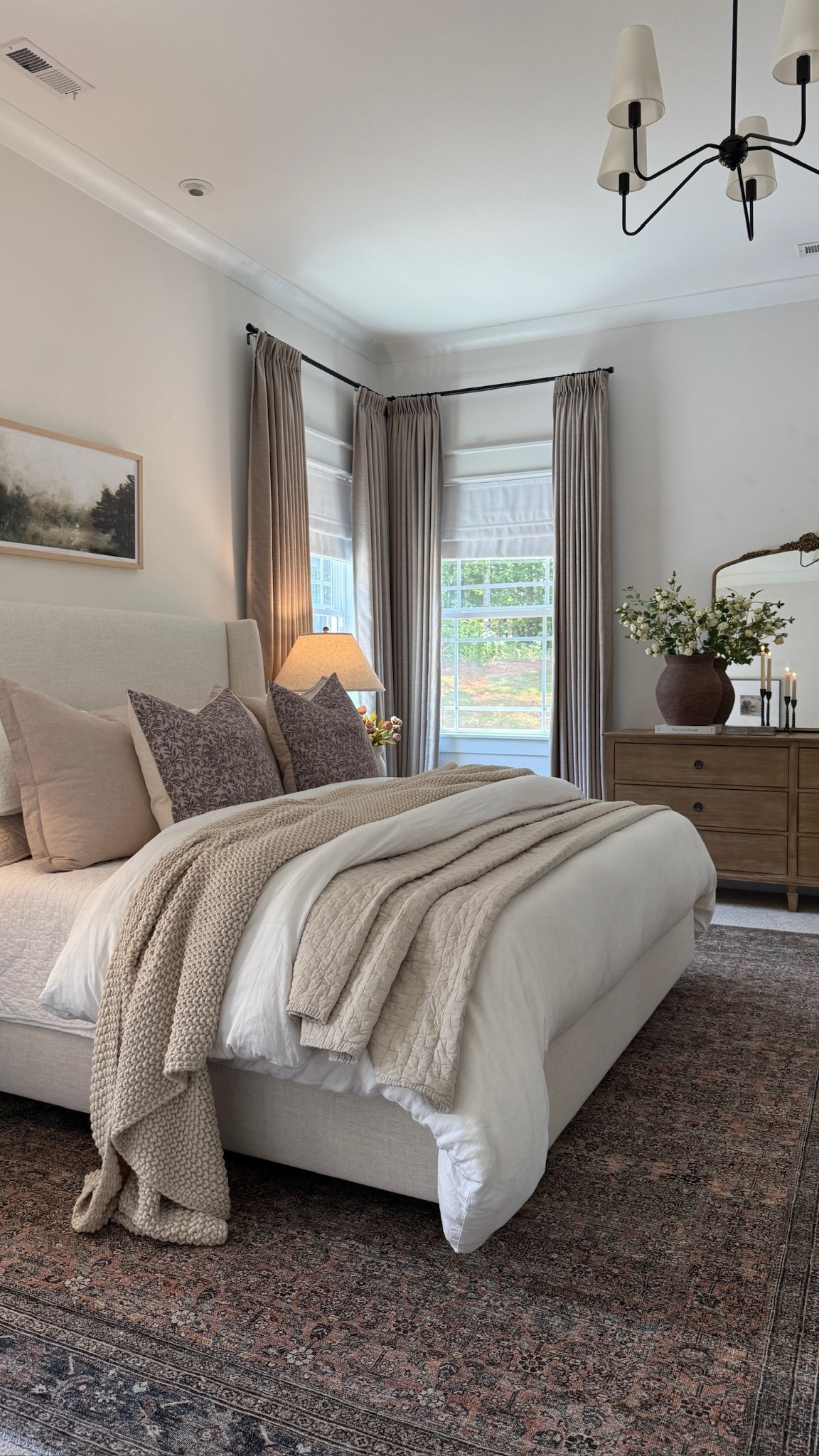 Cozy, timeless, neutral primary bedroom 🤍

#LTKFindsUnder50 #LTKHome #LTKSeasonal