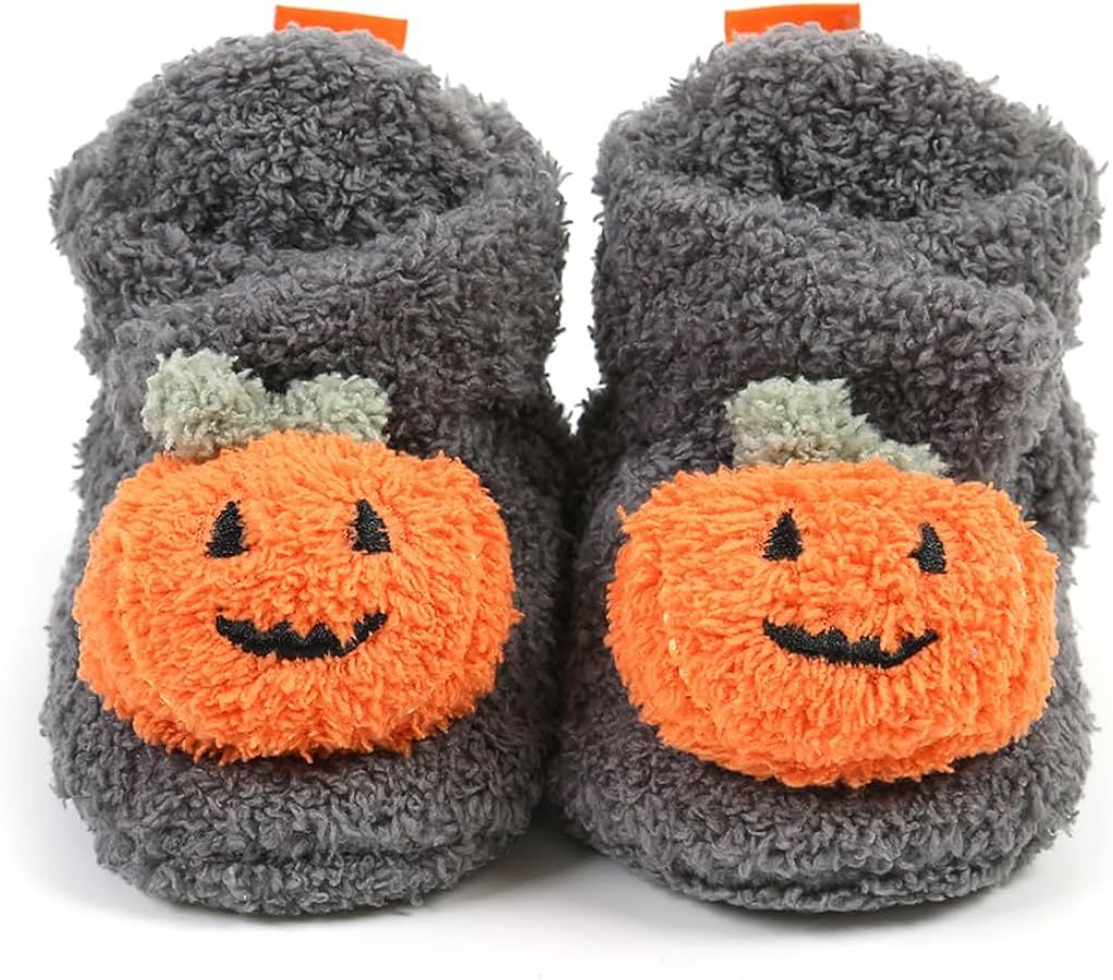 Baby Booties Infant Newborn Boys Girls Slippers Warm Crib Sock Shoes Indoor First Walkers Prewalk... | Amazon (US)