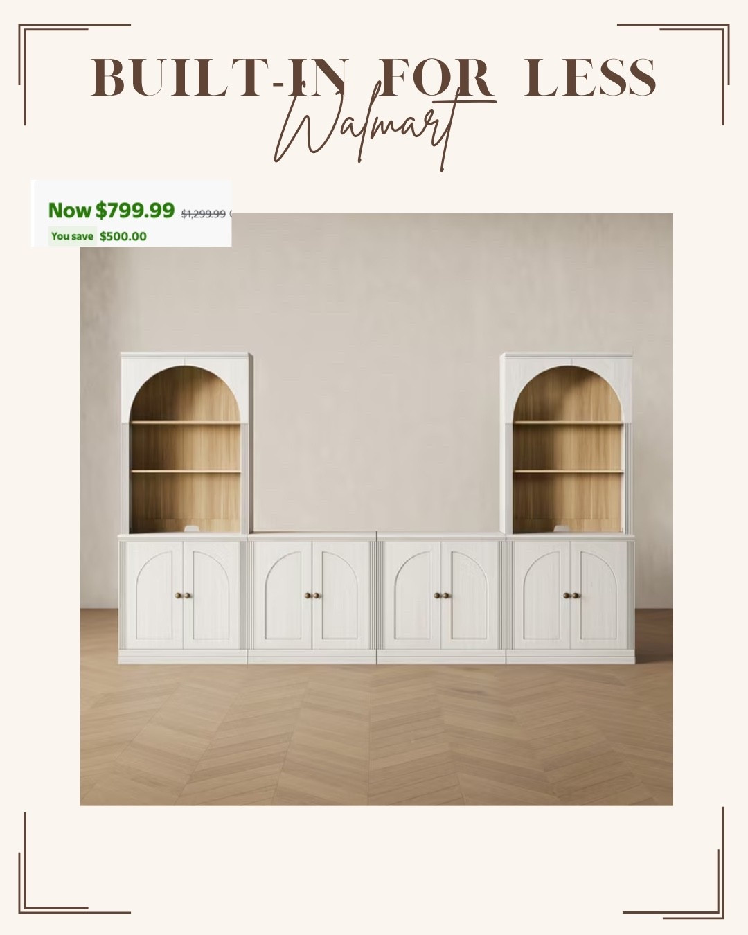 This is such an amazing deal on this built- in cabinet system!!

#LTKHome