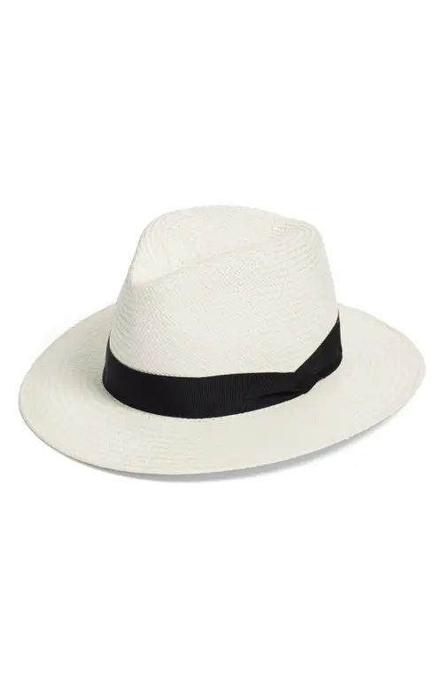 rag & bone Straw Panama Hat in White at Nordstrom, Size Small | Nordstrom
