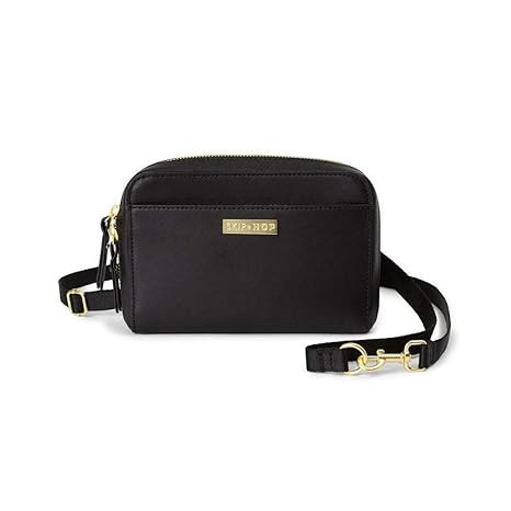 Skip Hop Adjustable Greenwich Easy-Access Convertible Hip Pack, Vegan Leather, Black, One Size(Pa... | Amazon (US)