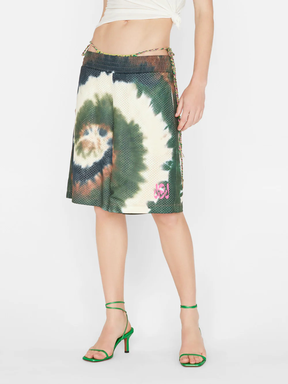 Tie Dye Basketball Shorts -- Fatigue Multi | Frame Denim