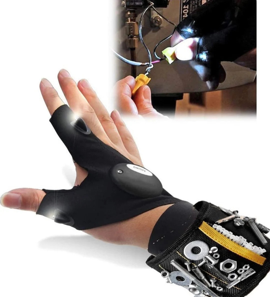 Gifts for Men Dad MAGNETIC WRISTBAND 2 in 1 Glove Torch, Tools Belt Gadget, Birthday Gifts for Me... | Etsy (US)