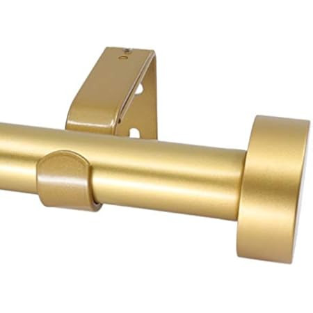 MERIVILLE 1-Inch Diameter Nathan End Cap Single Window Treatment Curtain Rod, 84-Inch to 120-Inch, R | Amazon (US)